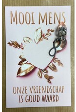 Mooi mens kaarten Mooi mens gouden vriendschap