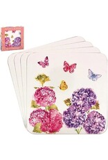 Leonardo collectie Onderzetters bloemen en vlinders