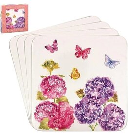 Leonardo collectie Onderzetters bloemen en vlinders