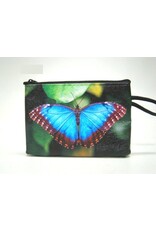 Vlinder portemonnee  blauw