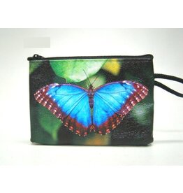 Vlinder portemonnee  blauw