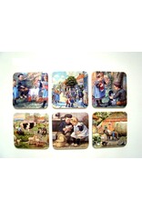 Onderzetters Ot en Sien 6 stuks