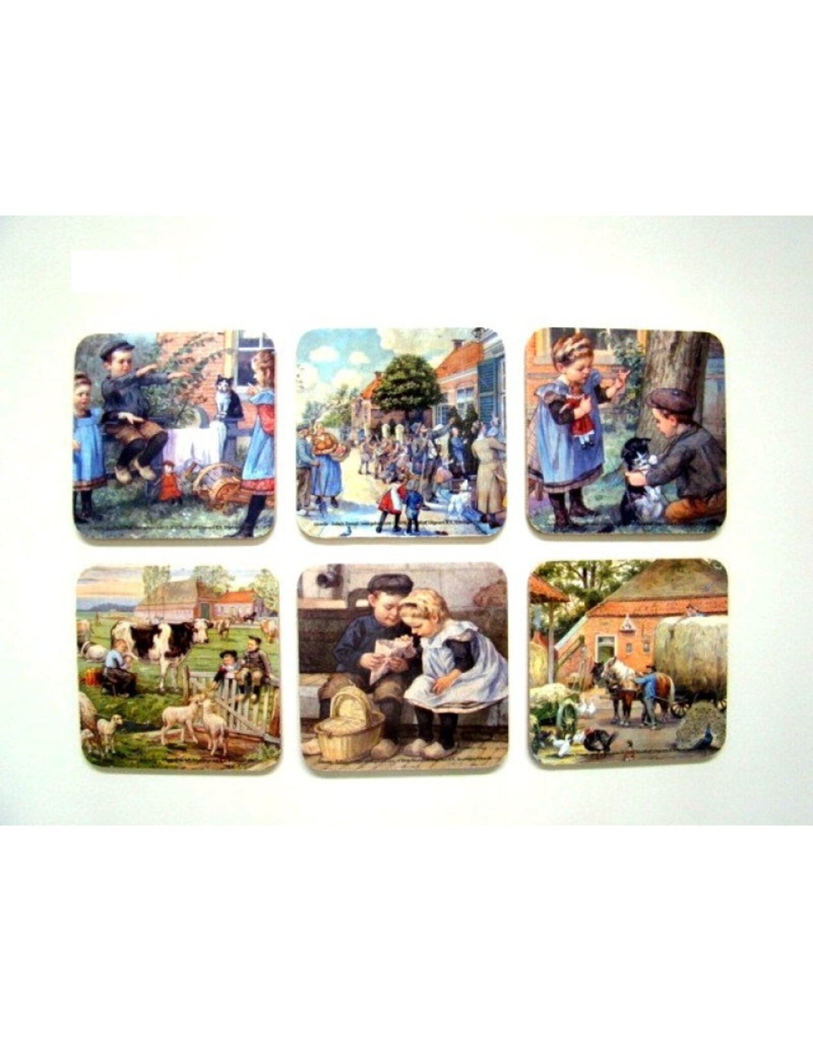 Onderzetters Ot en Sien 6 stuks