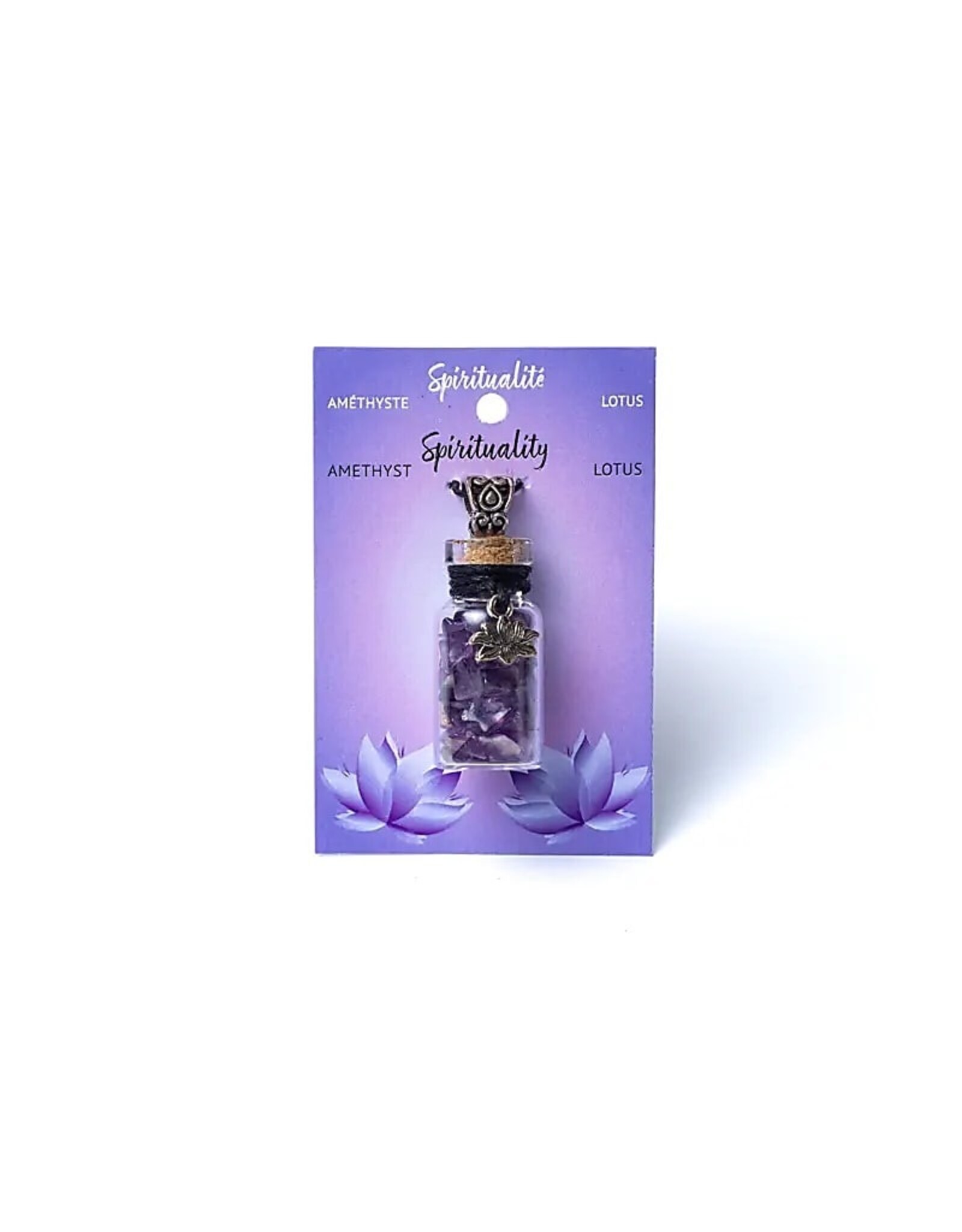 Amethist lotus flesje