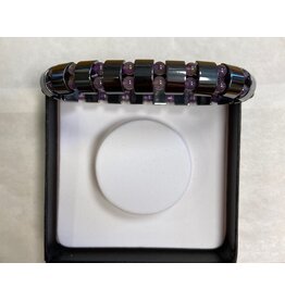 Hematiet amethist armband heren