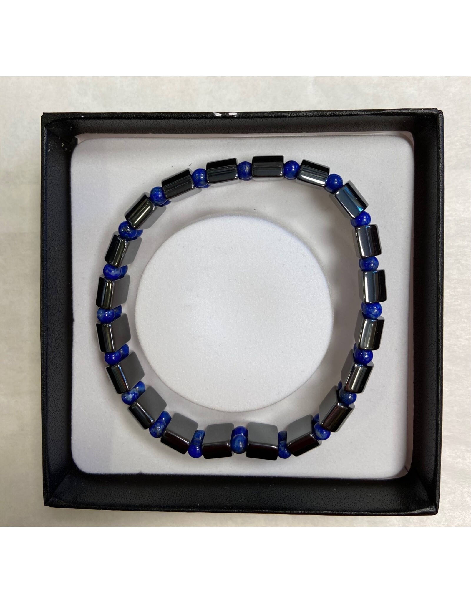 Hematiet lapis lazuli armband heren