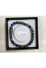 Heren armband lapis lazuli edelsteen