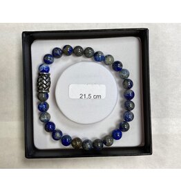Heren armband lapis lazuli edelsteen