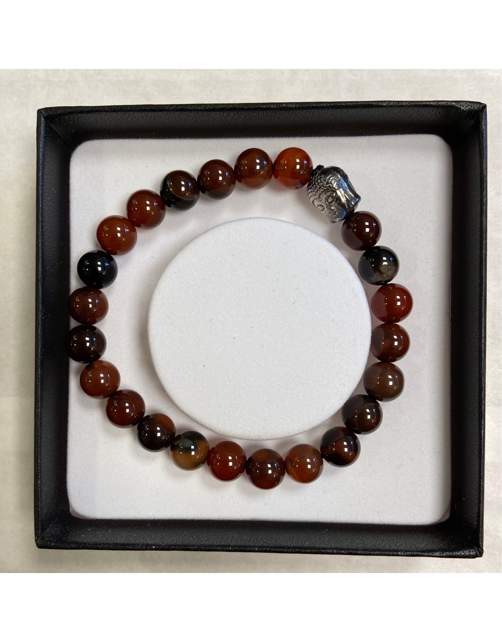 Heren armband vuur agaat edelsteen