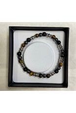 Heren armband edelstenen power