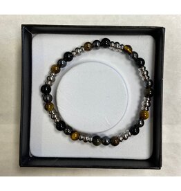 Heren armband edelstenen power
