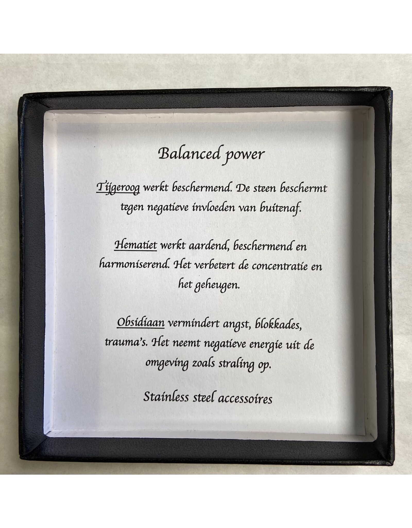 Heren armband edelstenen power