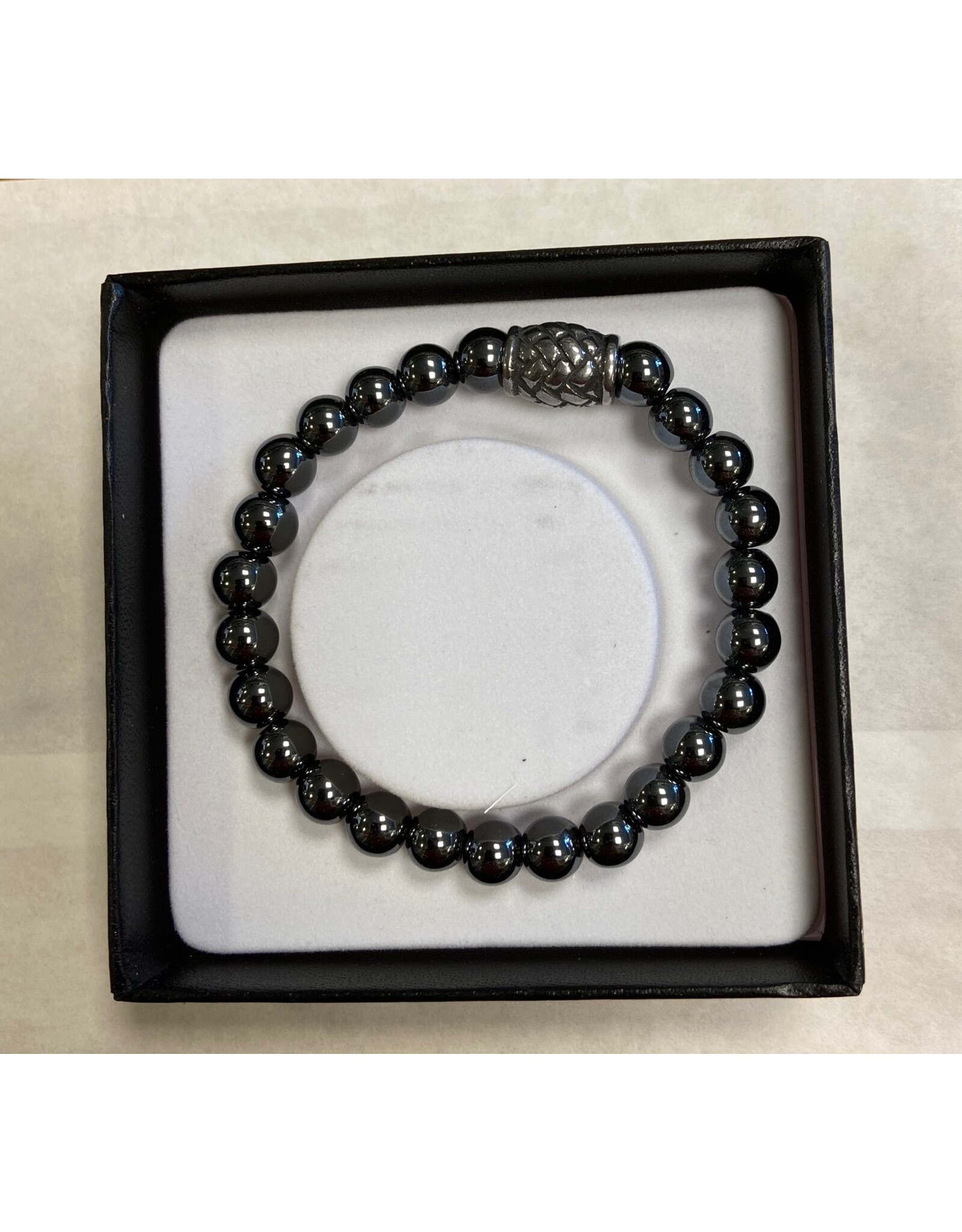 Heren armband edelsteen hematiet