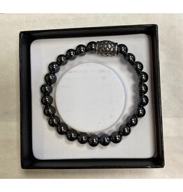 Heren armband edelsteen hematiet
