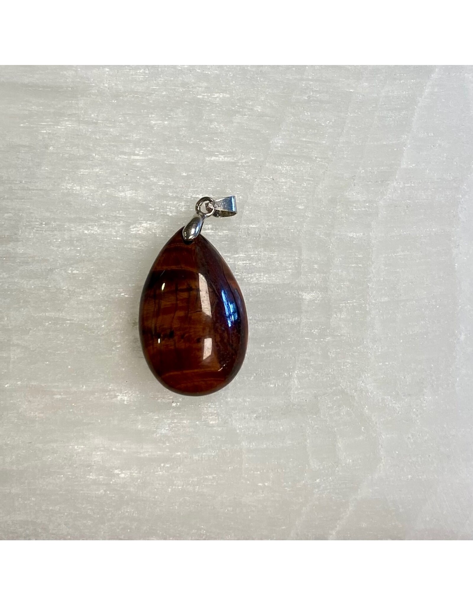 Kattenoog druppel edelsteenhanger