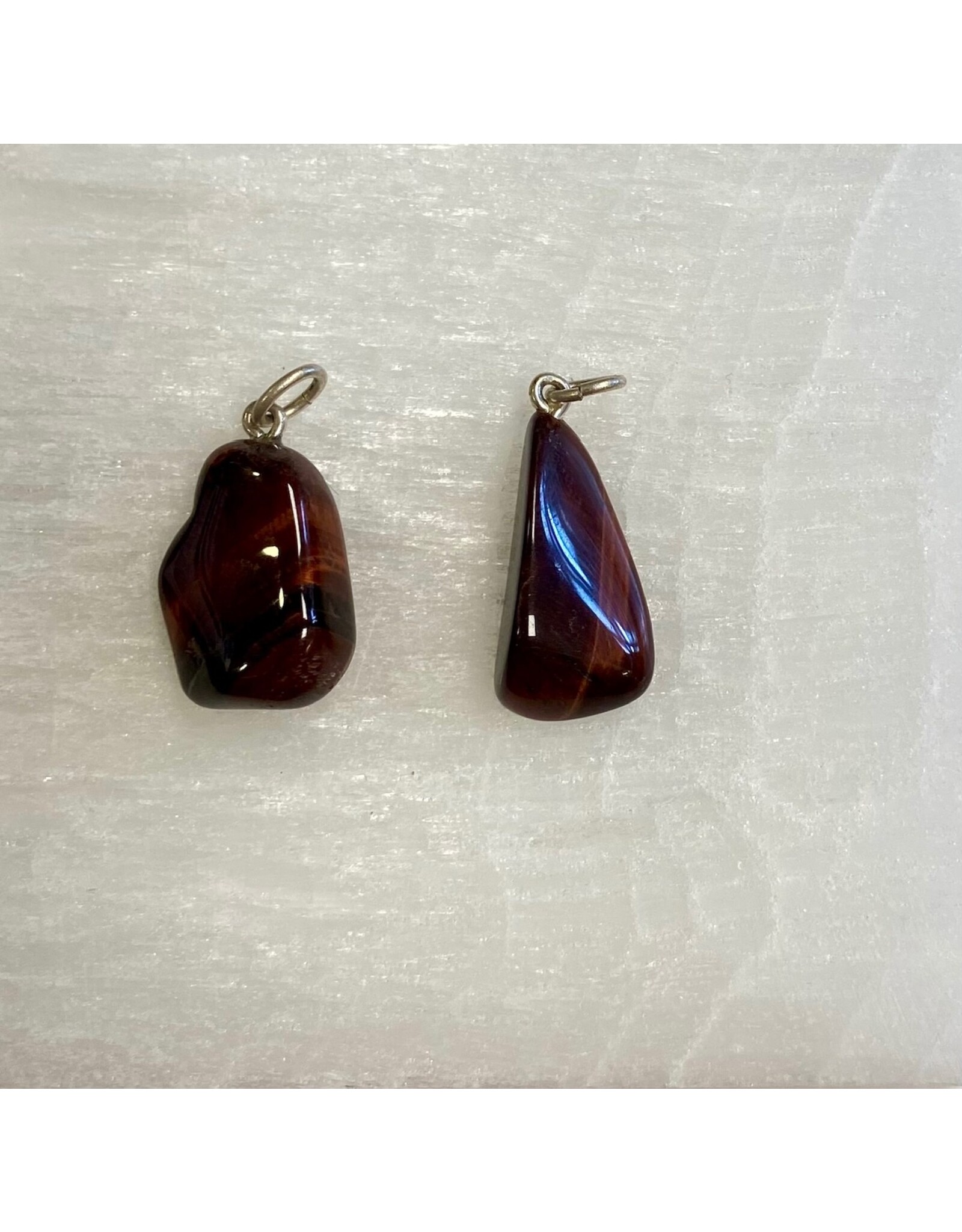 Kattenoog edelsteen hanger vrije vorm