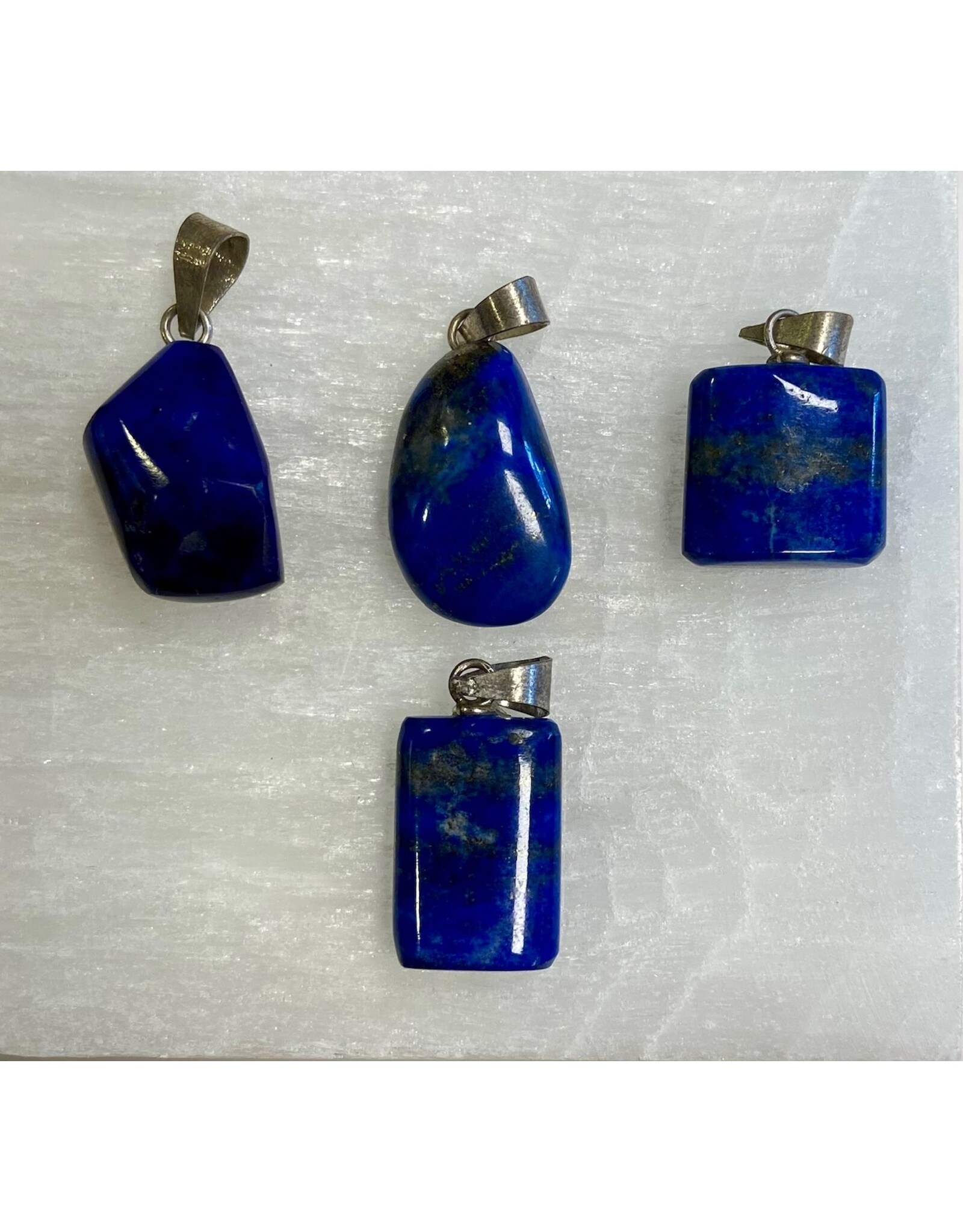 Lapis Lazuli vrije vorm hanger