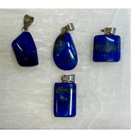 Lapis Lazuli vrije vorm hanger