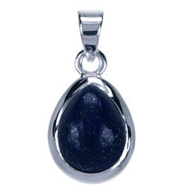 Lapis Lazuli hanger zilver