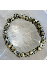 Jaspis dalmatiër edelsteen armband