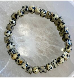 Jaspis dalmatiër edelsteen armband