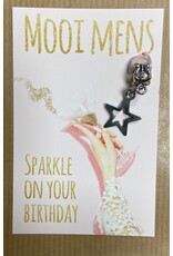 Mooi mens kaarten Mooi mens sparkle birthday