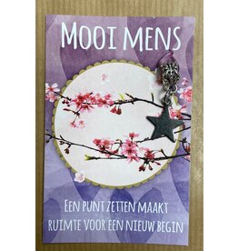 Mooi mens kaarten Mooi mens punt zetten en ruimte nieuw begin