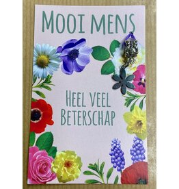 Mooi mens kaarten Mooi mens heel veel beterschap