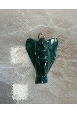 Malachiet edelsteen  engel hanger