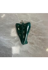Malachiet edelsteen  engel hanger
