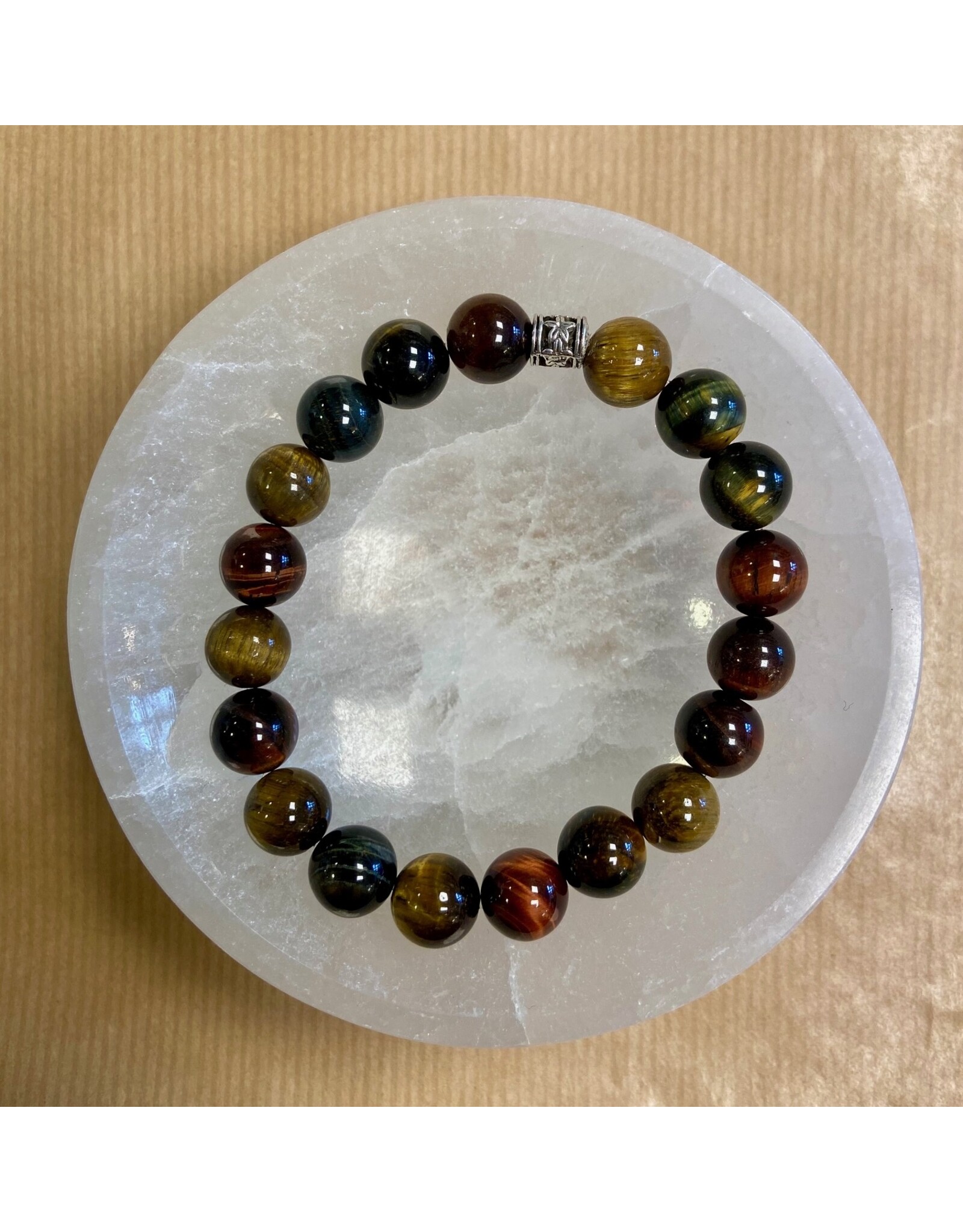 Tijgeroog armband heren  8 mm