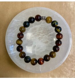 Tijgeroog armband heren  8 mm