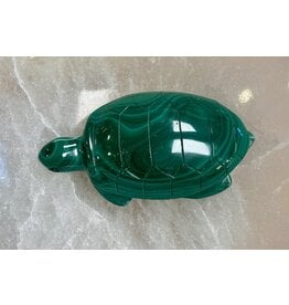 Malachiet edelsteen  schildpad A