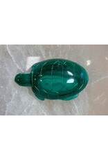 Malachiet edelsteen  schildpad B