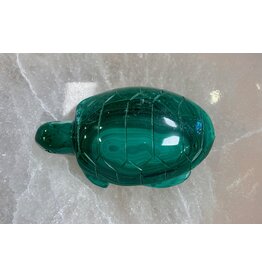 Malachiet edelsteen  schildpad B