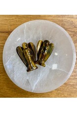 Tijgeroog engel edelsteen beeld