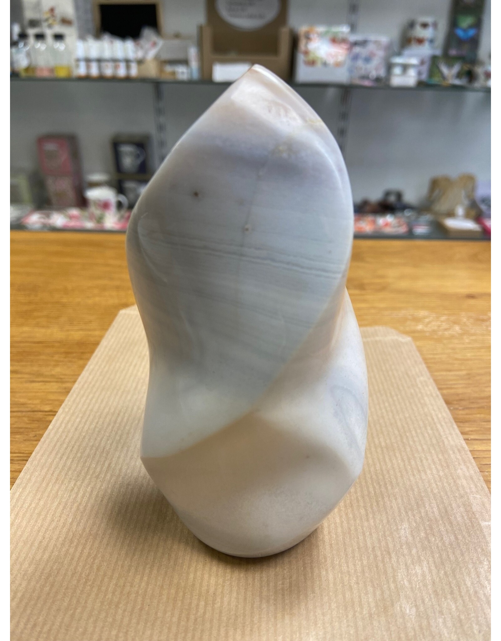 Agaat vlam edelsteen sculptuur A