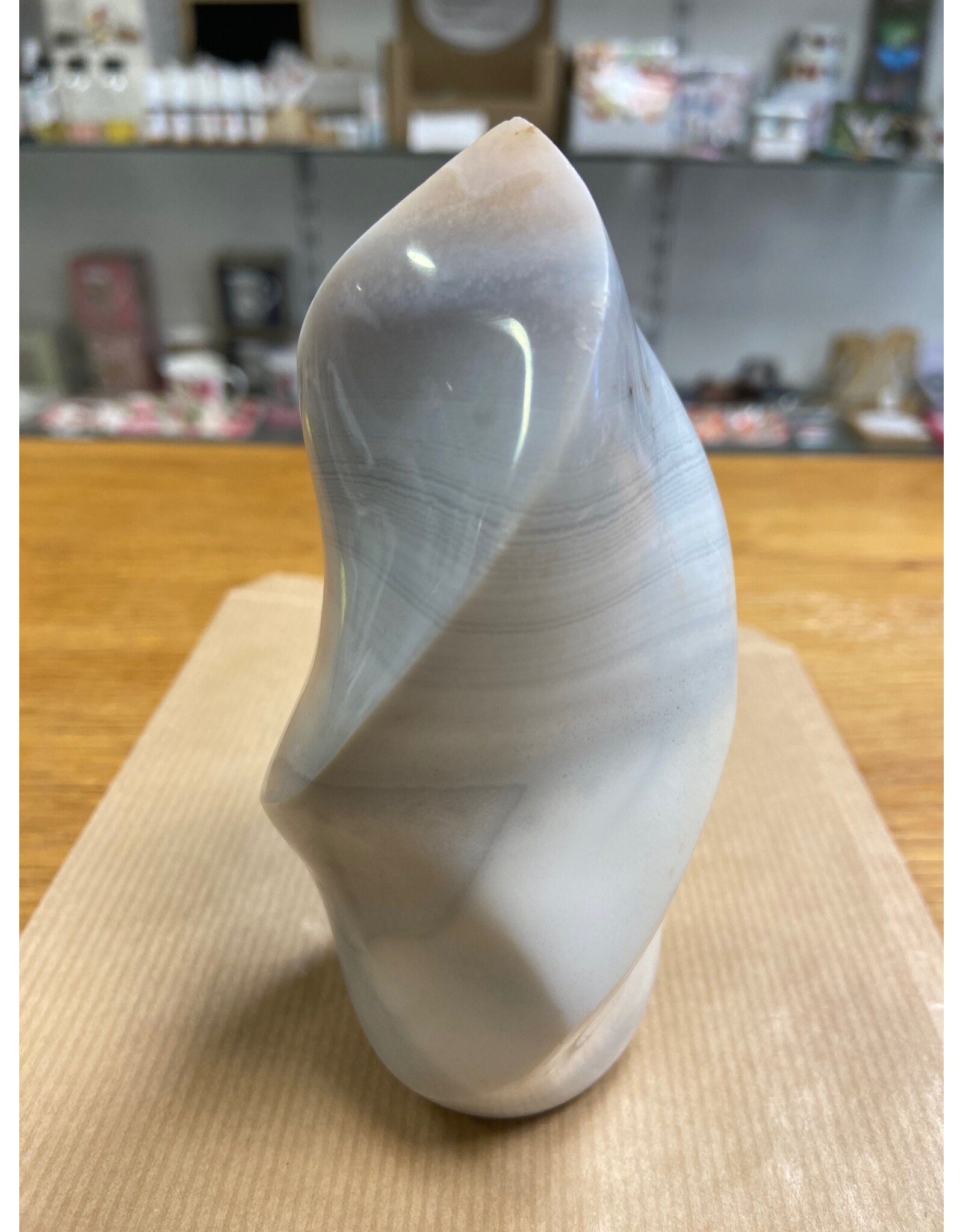 Agaat vlam edelsteen sculptuur A