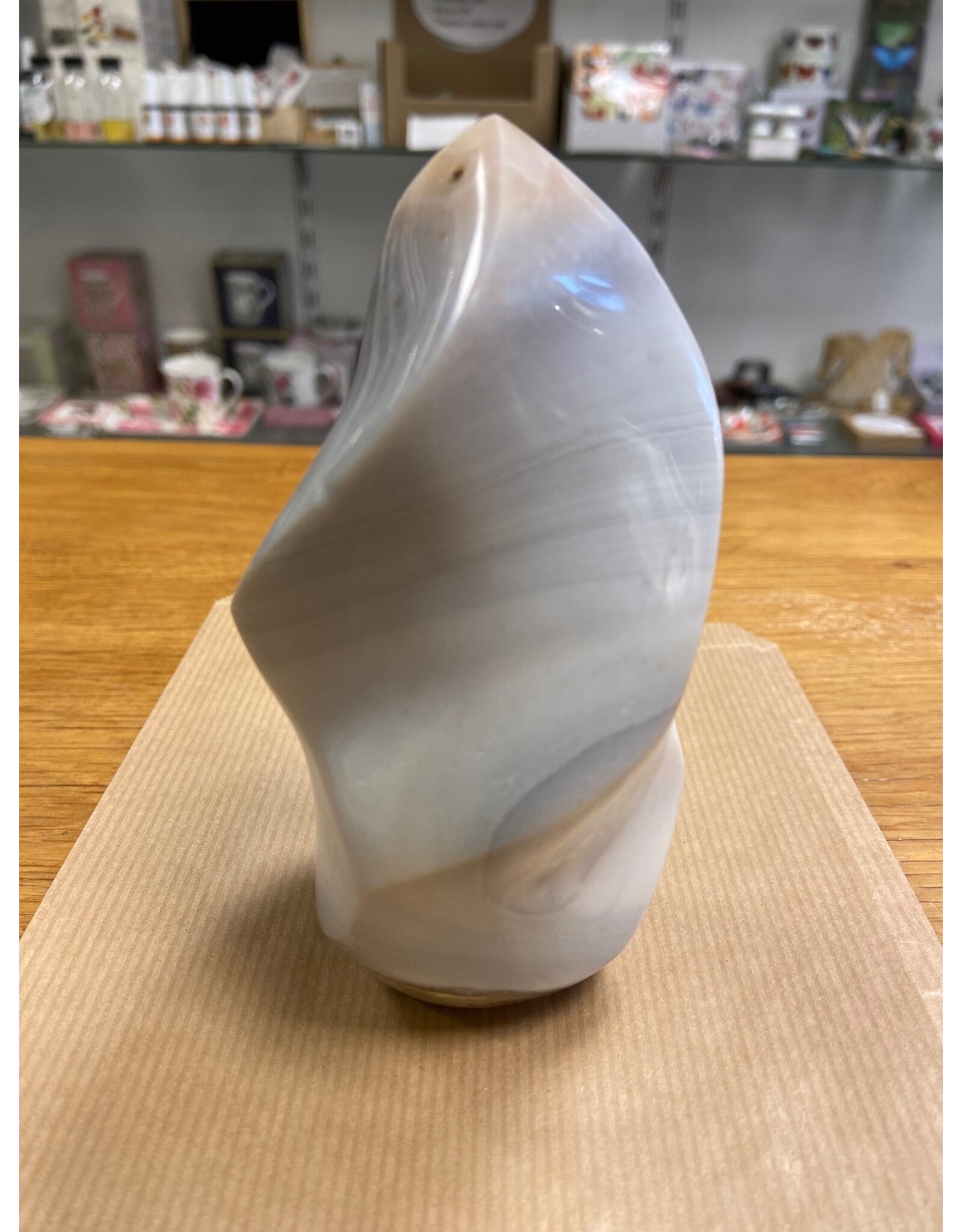 Agaat vlam edelsteen sculptuur A