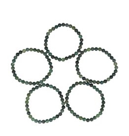 Mosagaat edelsteen  armband 6 mm