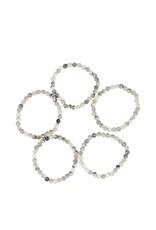 Boomagaat edelsteen armband 4 mm