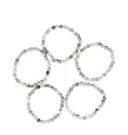Boomagaat edelsteen armband 4 mm