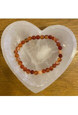 Carneool kralen armband 4 mm