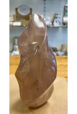 Vlam sculptuur  red healer (Hematiet kwarts)