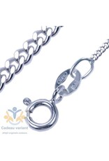 Ketting zilver 40 cm  gourmet 1,3 mm