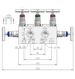 M53, 5-way Manifold