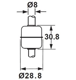 2931C SUS 316L Float for 8mm Tube