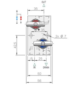 I.T.E. Industrial Technical Equipments M252, 2-way Manifold