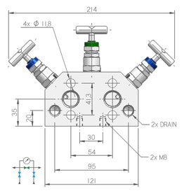 I.T.E. Industrial Technical Equipments M35, 3-way Manifold