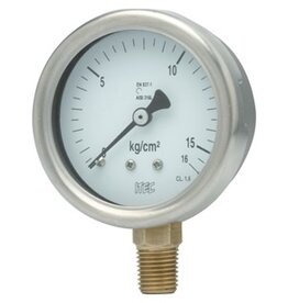ITEC …measuring with you Pressure Gauge P902 SS case brass